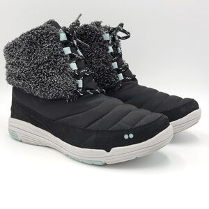 Ryka Addison Winter Boot Women's 8 Black/blue